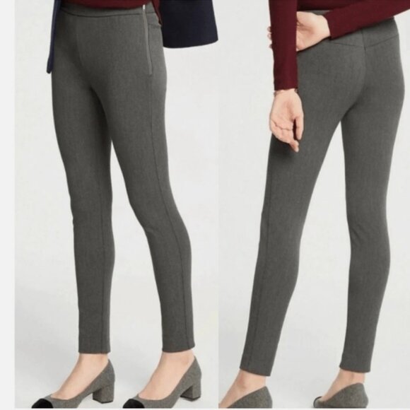 Ann Taylor Pants - New Ann Taylor Gray Chelsea High Rise Skinny Ankle Pants Size 4 Work Career NWT
